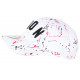 Casquette ICON Blanche et Rouge Taguee Streetwear Baseball Fashion CASQUETTES Hip Hop Honour