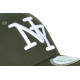 Casquette NY Vert Kaki et Blanche Tendance Visiere Baseball Stazky CASQUETTES Hip Hop Honour