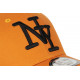 Casquette NY Orange et Noire Tendance Visiere Baseball Stazky CASQUETTES Hip Hop Honour