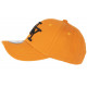 Casquette NY Orange et Noire Tendance Visiere Baseball Stazky CASQUETTES Hip Hop Honour