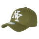 Casquette NY Verte Broderie 3D Blanche Tendance Visiere Baseball Stazky CASQUETTES Hip Hop Honour