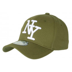 Casquette NY Verte Broderie 3D Blanche Tendance Visiere Baseball Stazky CASQUETTES Hip Hop Honour