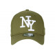 Casquette NY Verte Broderie 3D Blanche Tendance Visiere Baseball Stazky CASQUETTES Hip Hop Honour