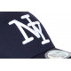 Casquette NY Bleu Marine et Blanche Tendance Visiere Baseball Stazky CASQUETTES Hip Hop Honour