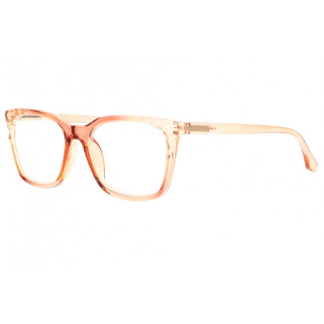 Grandes Lunettes de Lecture Femme Marron Transparent Classe Delly Lunettes Loupes New Time