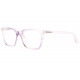 Grandes Lunettes de Lecture Femme Violet Transparent Classe Delly Lunettes Loupes New Time