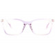 Grandes Lunettes de Lecture Femme Violet Transparent Classe Delly Lunettes Loupes New Time