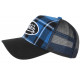 Casquette Von Dutch Bleue et Noire Carreaux Retro Baseball Car CASQUETTES VON DUTCH