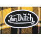 Casquette Von Dutch Jaune et Noire Carreaux Vintage Baseball Car CASQUETTES VON DUTCH