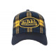 Casquette Von Dutch Bleue et Jaune Carreaux Retro Trucker Baseball Car CASQUETTES VON DUTCH