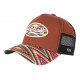 Casquette Von Dutch Marron et Multicolore Originale Baseball Custom Atru CASQUETTES VON DUTCH