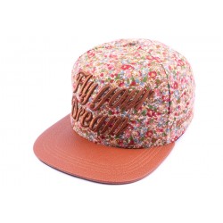 Casquette Snapback JBB couture marron avec imprimé ANCIENNES COLLECTIONS divers