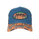 Casquette Von Dutch Bleu Denim et Jaune Originale Baseball Custom Atru CASQUETTES VON DUTCH