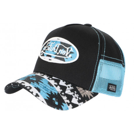 Casquette Von Dutch Bleue et Noire Originale Baseball Custom Atru CASQUETTES VON DUTCH