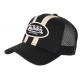 Casquette Von Dutch Noire et Beige Visiere Baseball Tendance Stripe CASQUETTES VON DUTCH