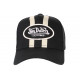 Casquette Von Dutch Noire et Beige Visiere Baseball Tendance Stripe CASQUETTES VON DUTCH