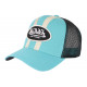 Casquette Von Dutch Bleu Ciel et Beige Trucker Baseball Fashion Stripe CASQUETTES VON DUTCH