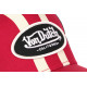 Casquette Von Dutch Rouge et Beige Trucker Baseball Classe Stripe CASQUETTES VON DUTCH