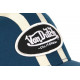 Casquette Von Dutch Bleu Marine et Beige Filet Baseball Tendance Stripe CASQUETTES VON DUTCH