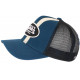 Casquette Von Dutch Bleu Marine et Beige Filet Baseball Tendance Stripe CASQUETTES VON DUTCH