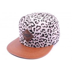 Snapback JBB couture blanche leopard ANCIENNES COLLECTIONS divers