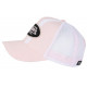 Casquette Von Dutch Rose et Blanche Trucker Baseball Fashion Stripe CASQUETTES VON DUTCH