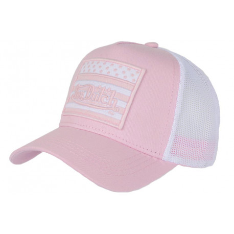 Casquette Von Dutch Rose Tendance Drapeau USA Filet Baseball Flag CASQUETTES VON DUTCH