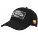 Casquette El Patron Noire et Argent Strass Effet Daim Medellin Baseball CASQUETTES SKR