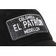 Casquette El Patron Noire et Argent Strass Effet Daim Medellin Baseball CASQUETTES SKR