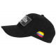 Casquette El Patron Noire et Argent Strass Effet Daim Medellin Baseball CASQUETTES SKR