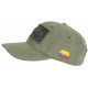 Casquette El Patron Verte et Noire Strass Effet Daim Colombia Medellin Baseball CASQUETTES SKR