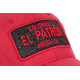 Casquette El Patron Rouge et Noire Strass Look Daim Colombia Medellin Baseball ANCIENNES COLLECTIONS divers