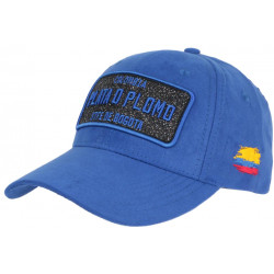 Casquette Plata o Plomo Bleue Ecusson Strass Tissu Daim Colombia Baseball ANCIENNES COLLECTIONS divers