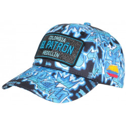 Casquette El Patron Bleue Medellin Streetwear Fashion Baseball Colombia CASQUETTES SKR