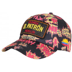 Casquette El Patron Noire et Jaune Medellin Streetwear Baseball Colombia CASQUETTES SKR