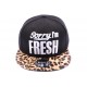 Casquette Snapback JBB couture Sorry I'm Fresh Leopard ANCIENNES COLLECTIONS divers