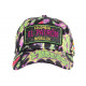 Casquette El Patron Jaune Fluo et Noire Streetwear Medellin Colombia Baseball CASQUETTES SKR