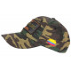 Casquette Plata o Plomo Camouflage Vert Patch Strass Colombia Baseball CASQUETTES SKR