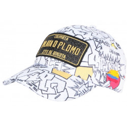 Casquette Plata o Plomo Blanche et Noire Streetwear Colombia Baseball CASQUETTES SKR