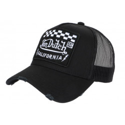 Casquette Von Dutch Noire Calfornia Race Baseball Trucker CASQUETTES VON DUTCH