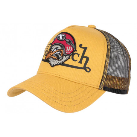 Casquette Von Dutch Jaune Bird Fashion Baseball Trucker CASQUETTES VON DUTCH