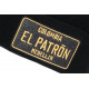 Bonnet El Patron Noir et Doré Design Streetwear Colombia Medellin BONNETS Hip Hop Honour