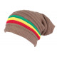 Bonnet Tube Marron Rasta Oversize en Laine Tendance Jaïca ANCIENNES COLLECTIONS divers