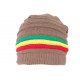 Bonnet Tube Marron Rasta Oversize en Laine Tendance Jaïca ANCIENNES COLLECTIONS divers