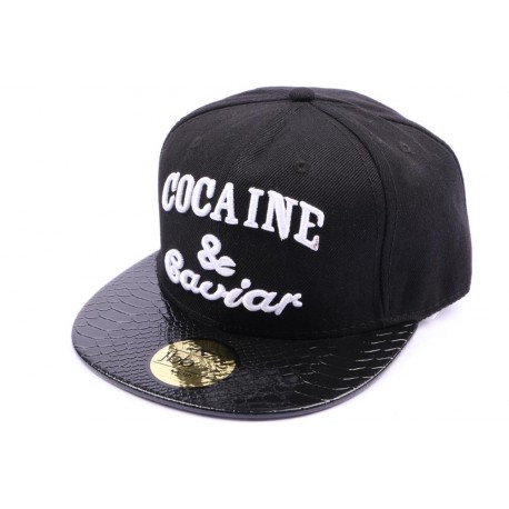 Snapback JBB couture noire visière serpent ANCIENNES COLLECTIONS divers