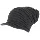 Bonnet Casquette Rasta Gris Fonce Fashion en Laine Douce Kyft ANCIENNES COLLECTIONS divers