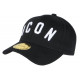 Casquette ICON Noire et Blanche Streetwear Look Baseball Fyck CASQUETTES Hip Hop Honour