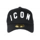 Casquette ICON Noire et Blanche Streetwear Look Baseball Fyck CASQUETTES Hip Hop Honour