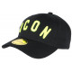 Casquette ICON Noire et Jaune FLuo Streetwear Baseball Fyck CASQUETTES Hip Hop Honour