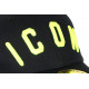 Casquette ICON Noire et Jaune FLuo Streetwear Baseball Fyck CASQUETTES Hip Hop Honour